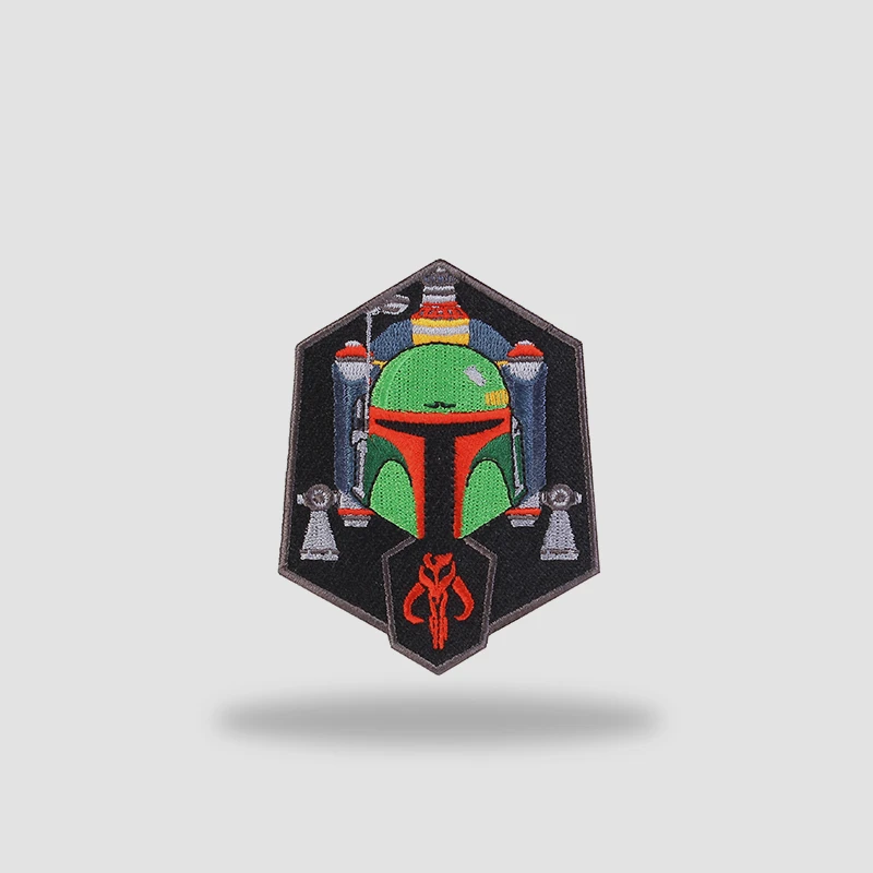 Mandalorian Character Avatars Embroidered Patches for Clothing Backpack Vest Decorative Paz Vizla Boba Fett DIY Tactical Badge