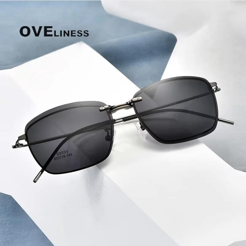 2025 Eyeglasses frames Brand designer Polarized Magnet Clip glasses frame men women sunglasses Eyewear male full spectacles