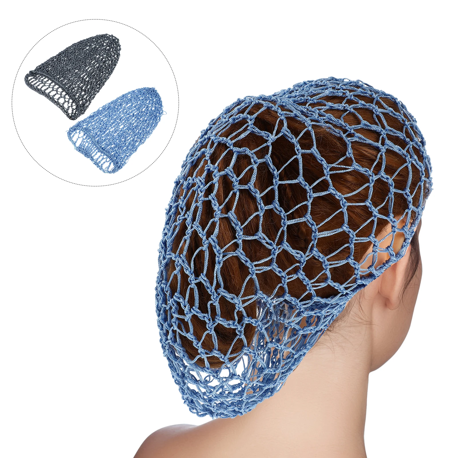 

2 Pcs Mesh Hair Net for Wrapping Sleeping to Crochet Braid Caps Protector