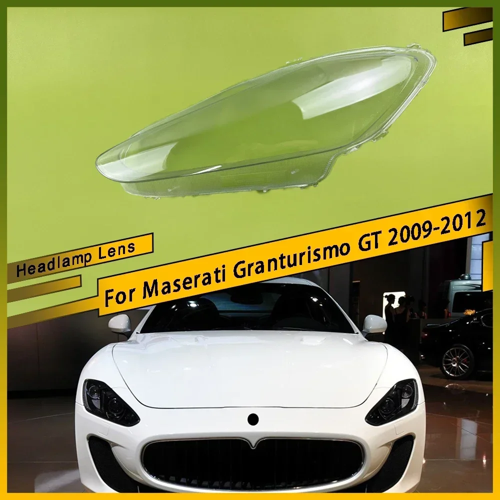

Front Headlights Shell Transparent Cover Headlamps Lampshade Replace Plexiglass Lens For Maserati Granturismo GT 2009 - 2012