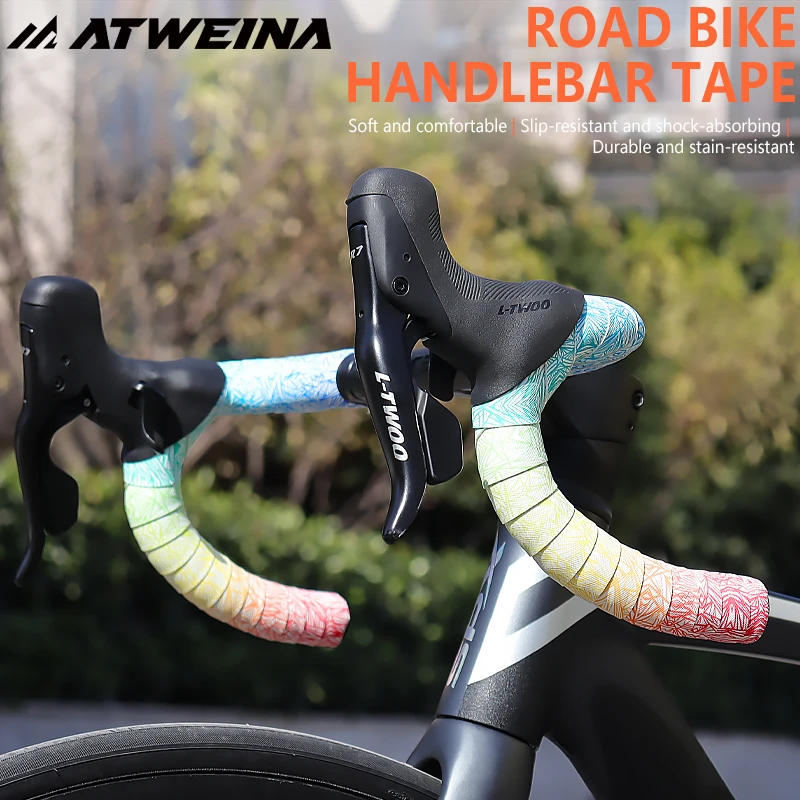 AliExpress NONE ATWEINA Road Bike Ice Crack Handle With Bike Anti Slip And Wear-resistant PU+EVA Handle With Riding Accessories