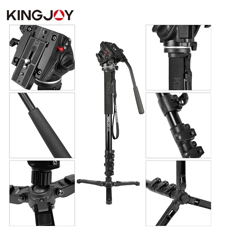 킹조이 전문가용 사진 촬영용 플렉시블 스탠드 2M 셀카봉 삼각대 DV 액션 카메라 비디오 DSLR 모노포드