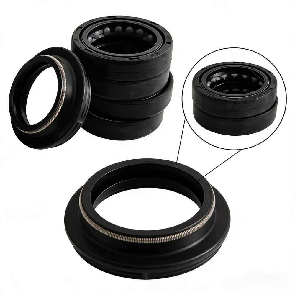 

41x54x11 Motorcycle Front Shock Fork Damper Shaft Oil Seal Retainers and Dust Cover For HYOSUNG 125 GT COMET R IE E2/E3 GT125