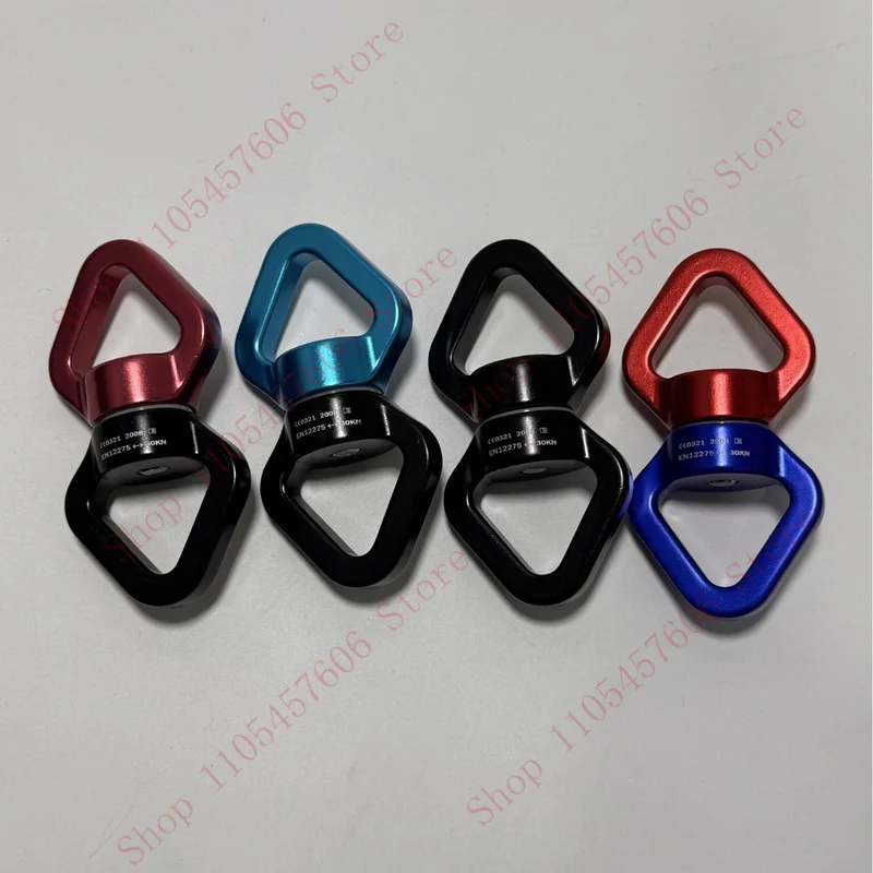 360°-rotating-figure-8-descender-swivel-connector-for-aerial-yoga-swing-climbing-rigging-aluminum-magnesium-alloy