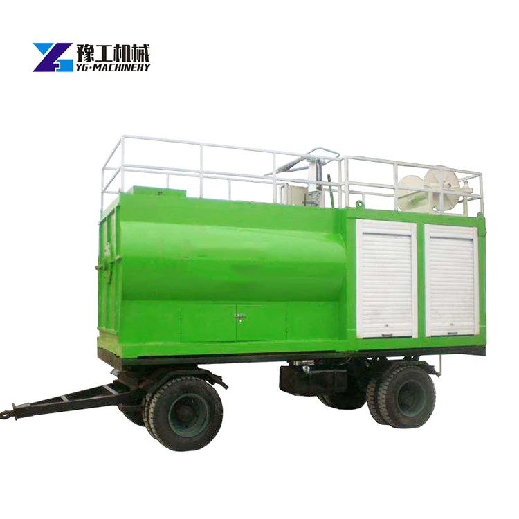Professional Towed Hydroseeding Sprayer for Landscaping and Gardening Fast Seed Germination Work