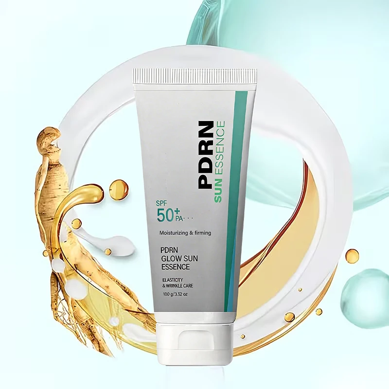 PDRN Facial Essence 100g Lightweight Oil Free Sunscreen Moisturizing Hydrating Serum Soothing Nourishing Face Care Skincare