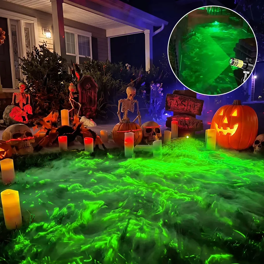 Green Lasers Swamp Light Works With Low Lying Fog Machine (Not Included) Immersive Party Lighting