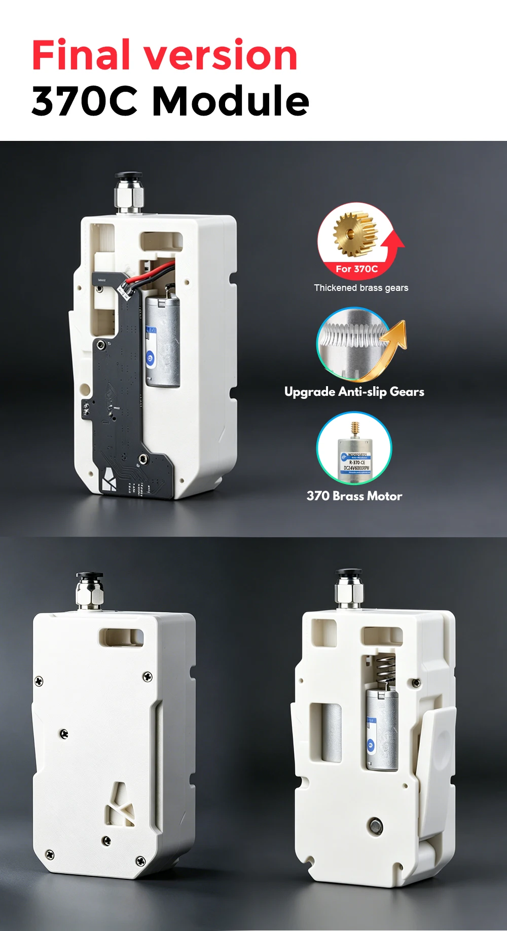 BLV ® Final BMCU 370C 370CDM Upgrade-Getriebe, Einzelmodul, geeignet für BLV BMCU 370C 370CDM, für Bambulab A1 A1 Mini – Detail 3
