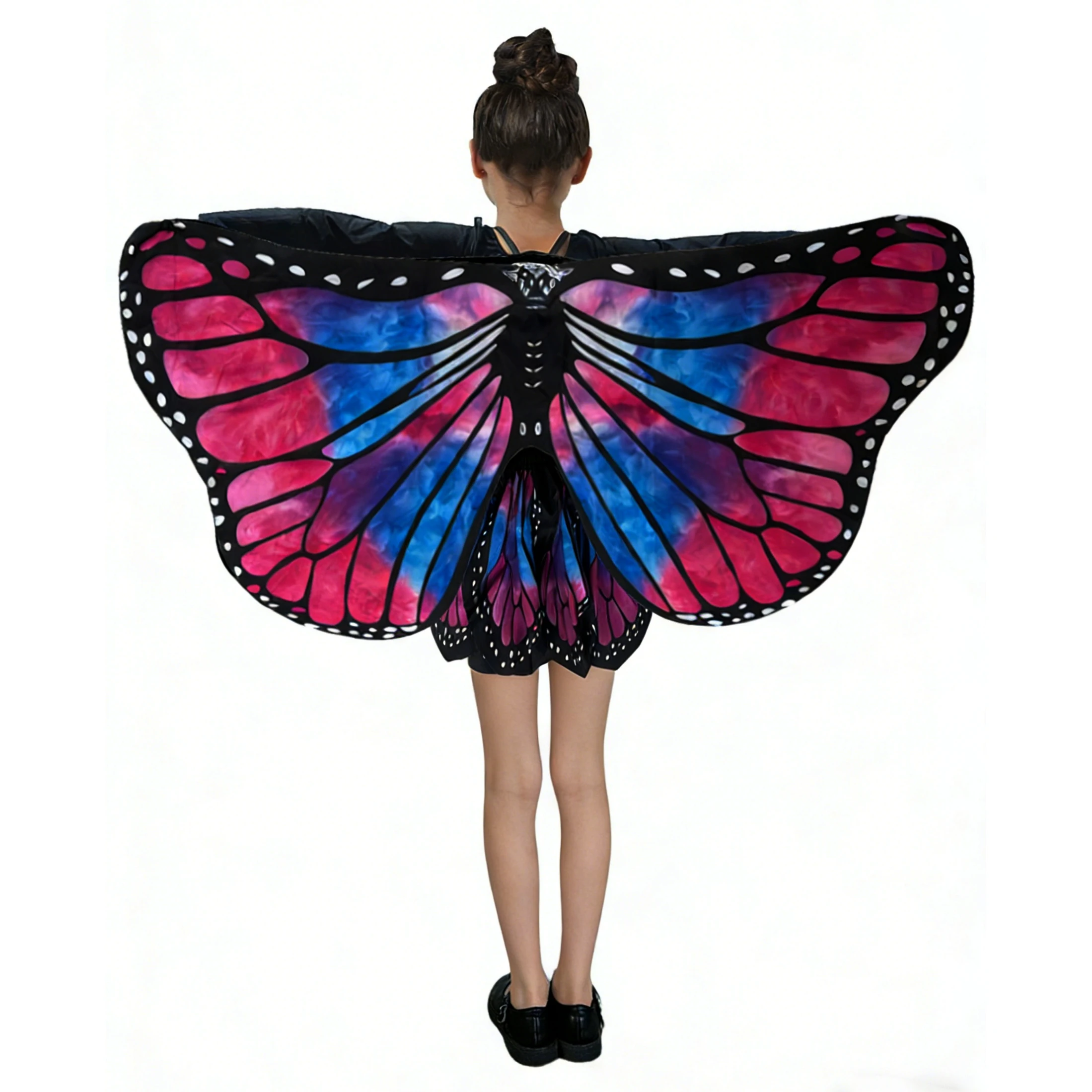 Костюмы с бабочками для ролевых игр для девочек, крылья принцессы, волшебная палочка, повязка на голову, юбка, реквизит для косплея на Хэллоуин