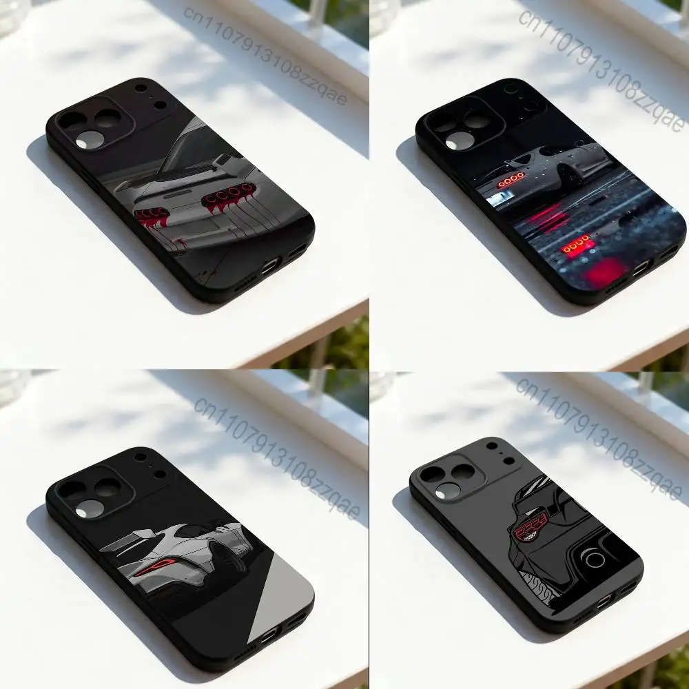 

MK4 S-Supraes Car Cool Phone Case Silicone Black Soft For iPhone 17,16,15,14,13,12,11,Pro,Max,Plus,E,SE4,Air,Mini
