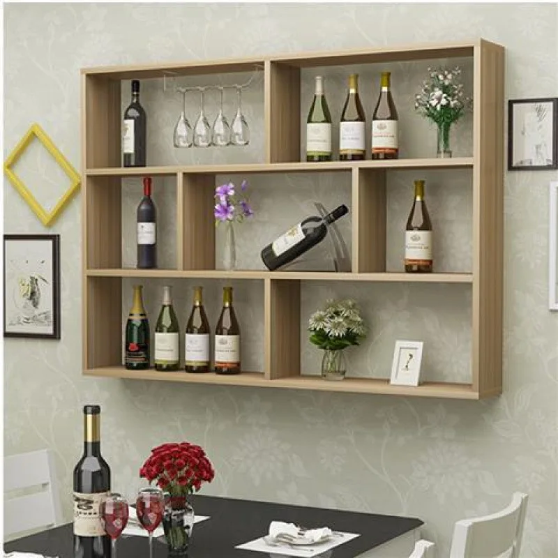

home restaurant wall creative wine rack wall red wine hanging wine cabinet hotel bar wall hanging type