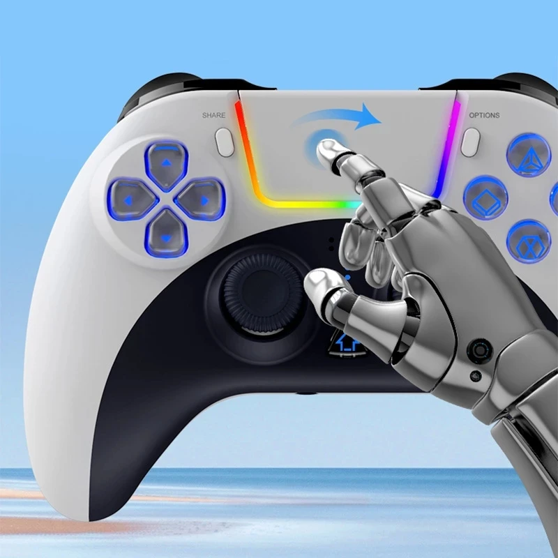 2022ใหม่ Ipega 4023บลูทูธ Gamepad เกมคอนโทรลเลอร์ทัชแพดไร้สายจอยสติ๊กสำหรับ PS4 PS3 IOS MFi เกมโทรศัพท์ Android PC