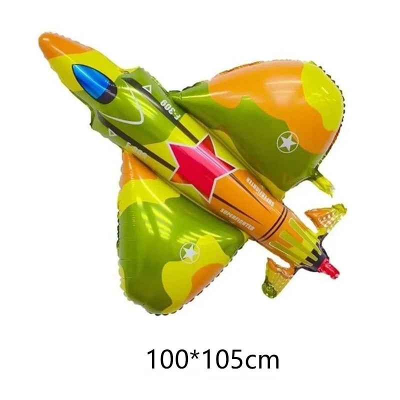Kampfflugzeug-Folienballons, Hubschrauber, Flugzeug, Rakete, Heliumballon, Babyparty, Geburtstagsfeier, Piloten-Thema Dekoration – Detail 2
