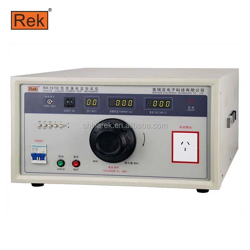 REK 5000VA AC 250V leakage current tester RK2675E  test 2/20mA Desktop Leakage  