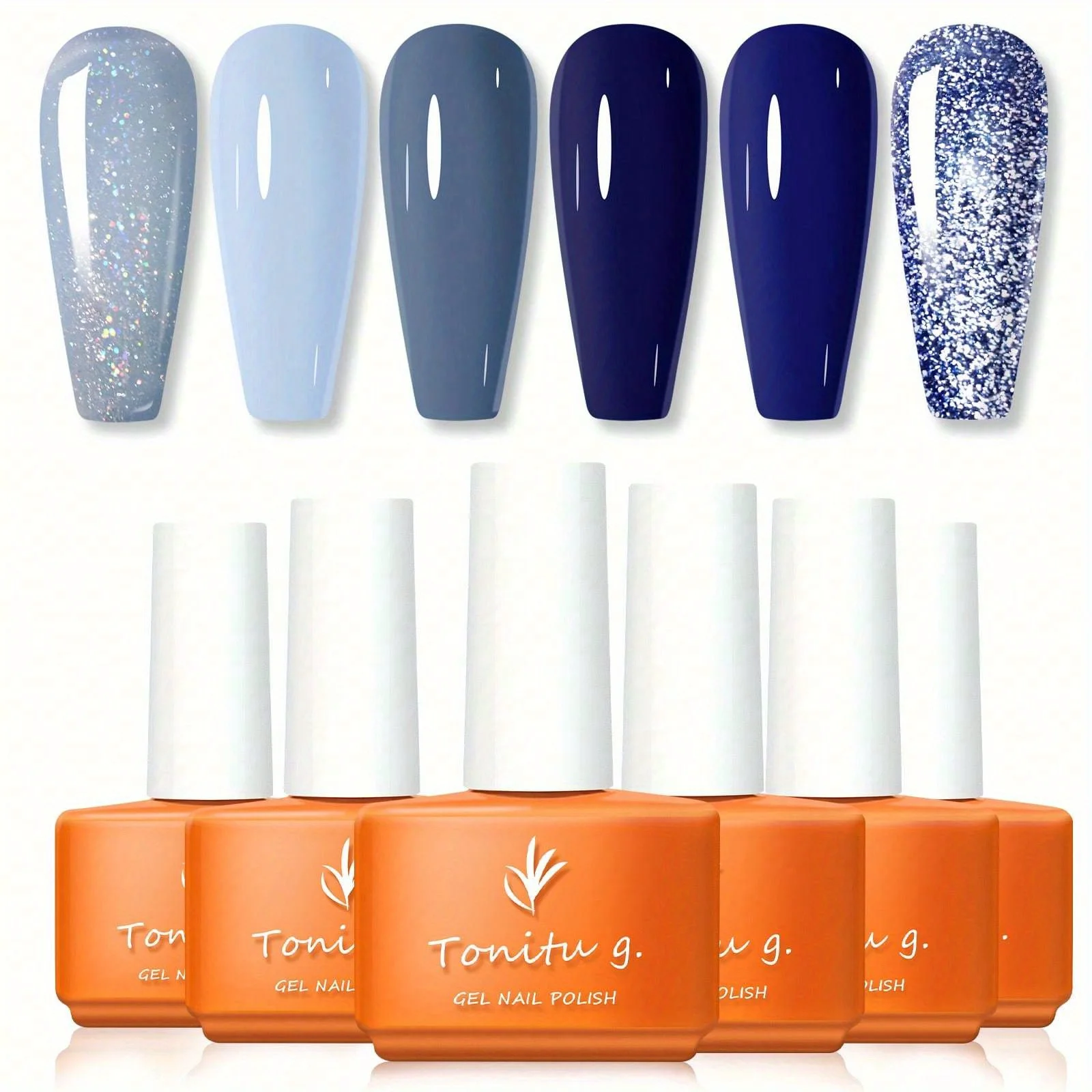 Gel-Nagellack-Set, 6-Farben, Gel-Nagellack-Set, Weiß, Grau, Braun, Rosa, Nail-Art-Design, Soak Off, LED, Maniküre, DIY, Zuhause, Salon, Geschenke