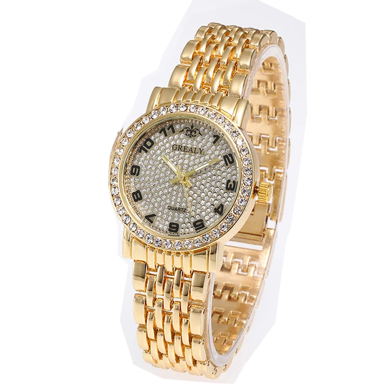 นาฬิกาคู่รุ่นแฟชั่นผู้ชาย ดีไซน์ทันสมัยสำหรับนักศึกษา  ประดับเพชร  หน้าปัดลายท้องฟ้าเต็มดาวแบบโรมัน  พร้อมสายแบบกำไลข้อมือ  นาฬิกาควอตซ์