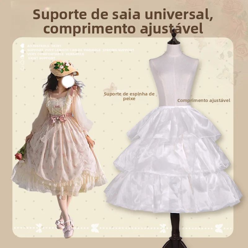 support-de-jupe-a-armature-reglable-pour-robe-mi-longue-style-soft-girl-sous-vetement-jupe-bouffante-a-fleurs-pour-mariage-style-lolita-style-violent