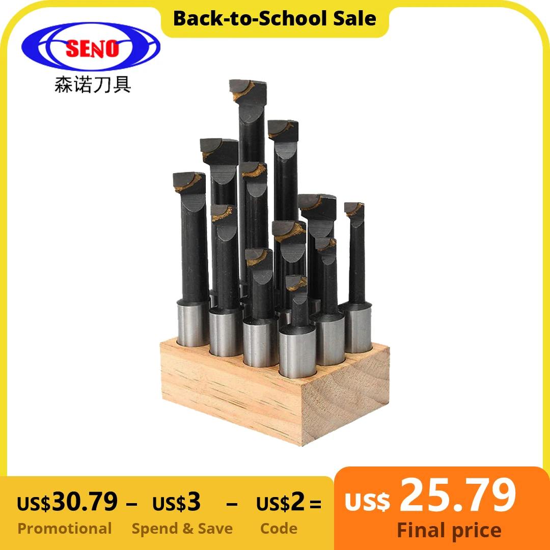 

SENO F1 Boring Cutter Shank Boring Bar Set Tungsten Carbide Bar Boring Head MT R8 BT NT Boring Bar Set Boring Device Boring Tool