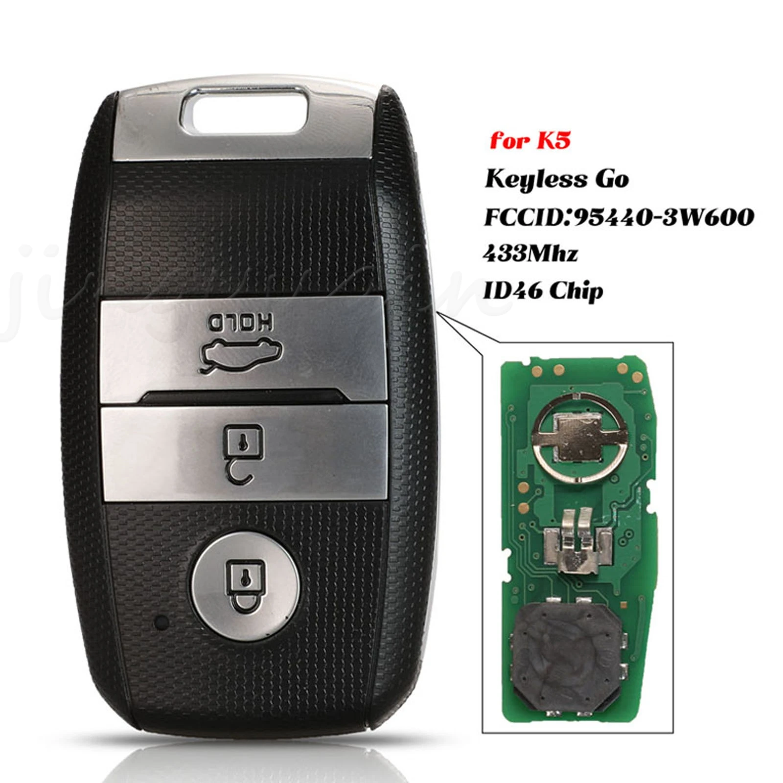 

jingyuqin Keyless Go Car Full Smart Remote Key For KIA K5 KX3 Sportage Sorento P/N 95440-D9510 433Mhz ID46 Pcf7952 Fob Control