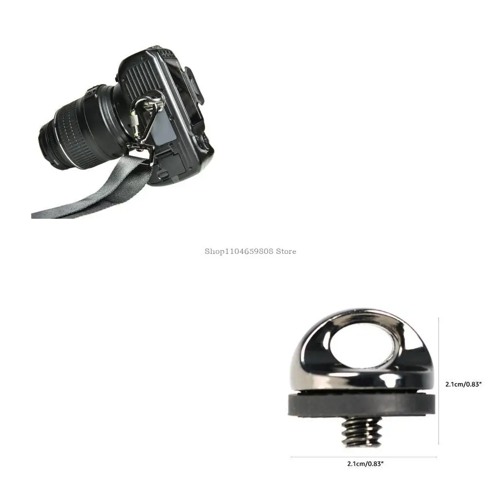 

DSLR Camera Shoulder Strap Screw D-ring Screws Standard 1/4''-20 Metal Tripod Mounting Screw for Quick Release Plate