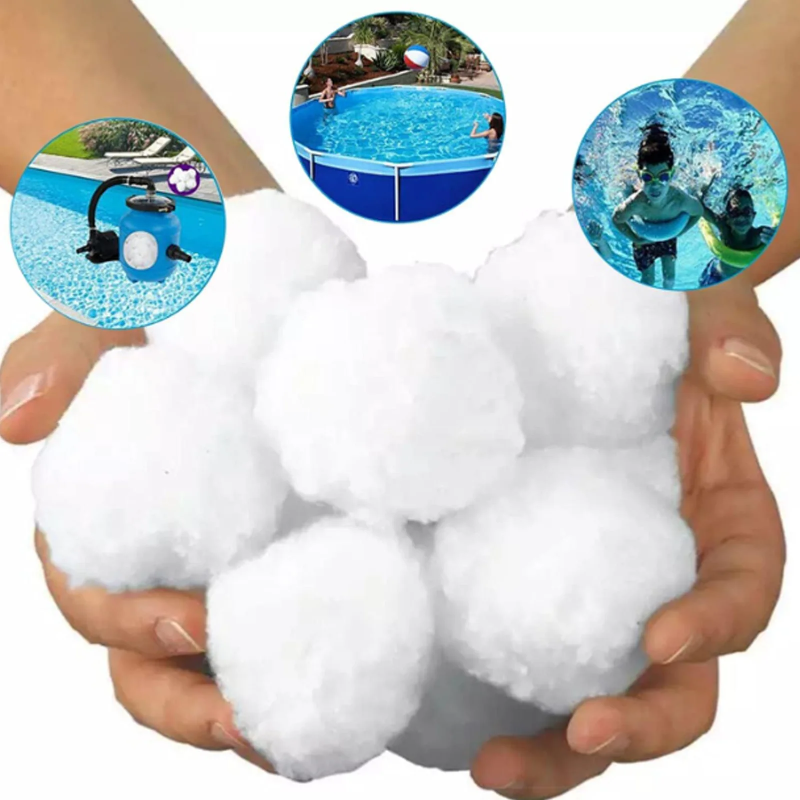 Eco-Friendly Filter Balls Filter Dirt and Impurities Pool Balls for Better Swimming Experience