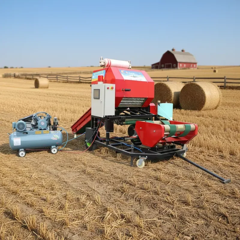 High Quality Silage Straw Hay Corn Agricultural Forage Baler Equipment Round Baling Machine