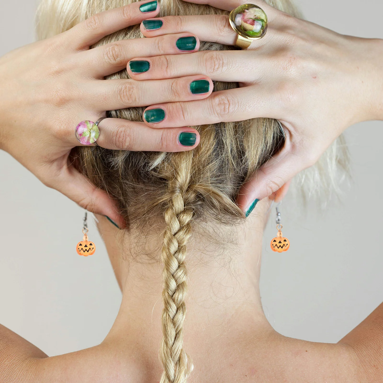 

2Pcs Halloween Pumpkin Earring Charms Resin Pendants DIY Jewelry Making Necklace Bracelet Craft Accessories Pumpkin Charm