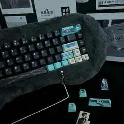 Persona Theme Keycap Set PBT 135Key Custom Black Anime Keyboard Cap Cherry Profile KeyCap for Mechanical Keyboard Accessories