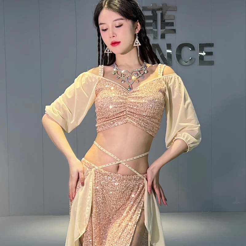 Dancer\'s Vitality Fan Dance Wear Women M L Xl Linen Nylon Modal Guangdong Belly Dancing Costume 5039 Best