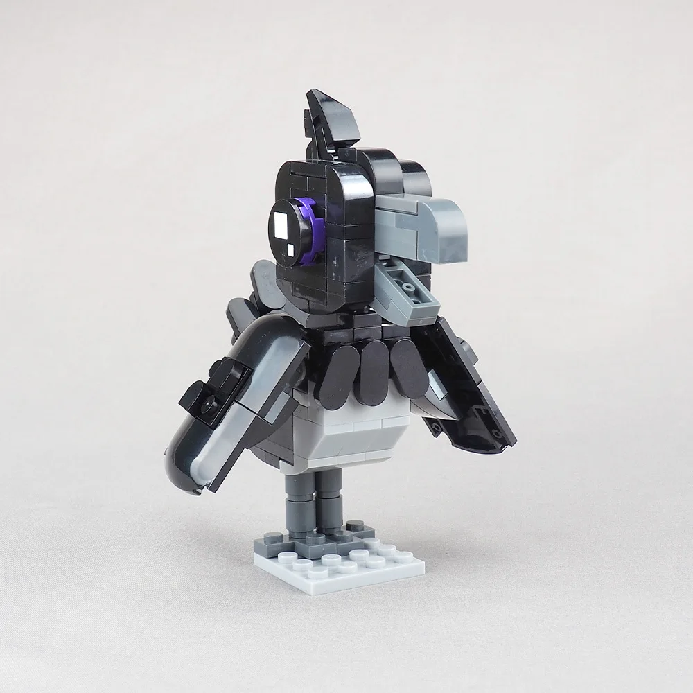 Moc corvo groundskeeper bloco de construção perseguição cena batalha modelo equipamentos acessórios pequenas partículas montagem tijolos brinquedo