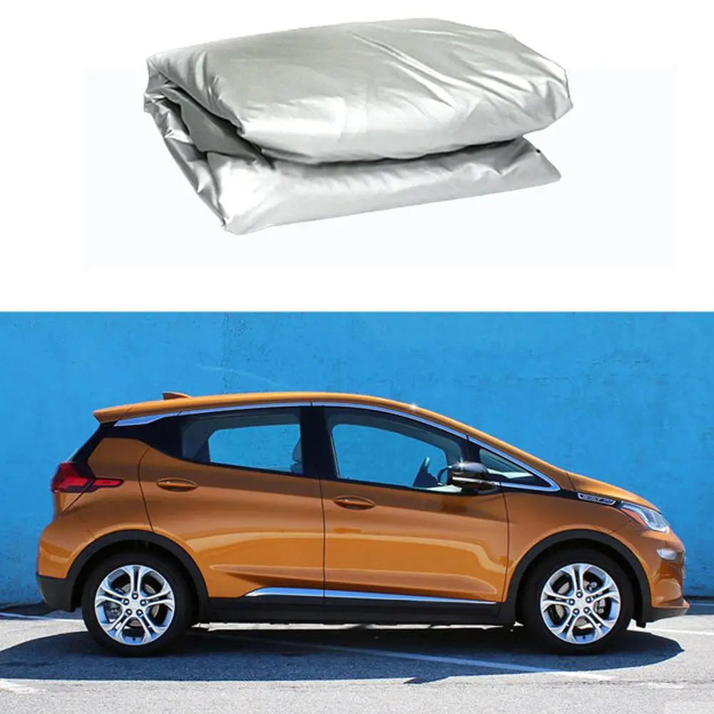 Universal Half Car Cover Sunshade Cover Outdoor Sun Auto Film Aluminum Hatchback Waterproof For Sedan SUV Reflection Cover