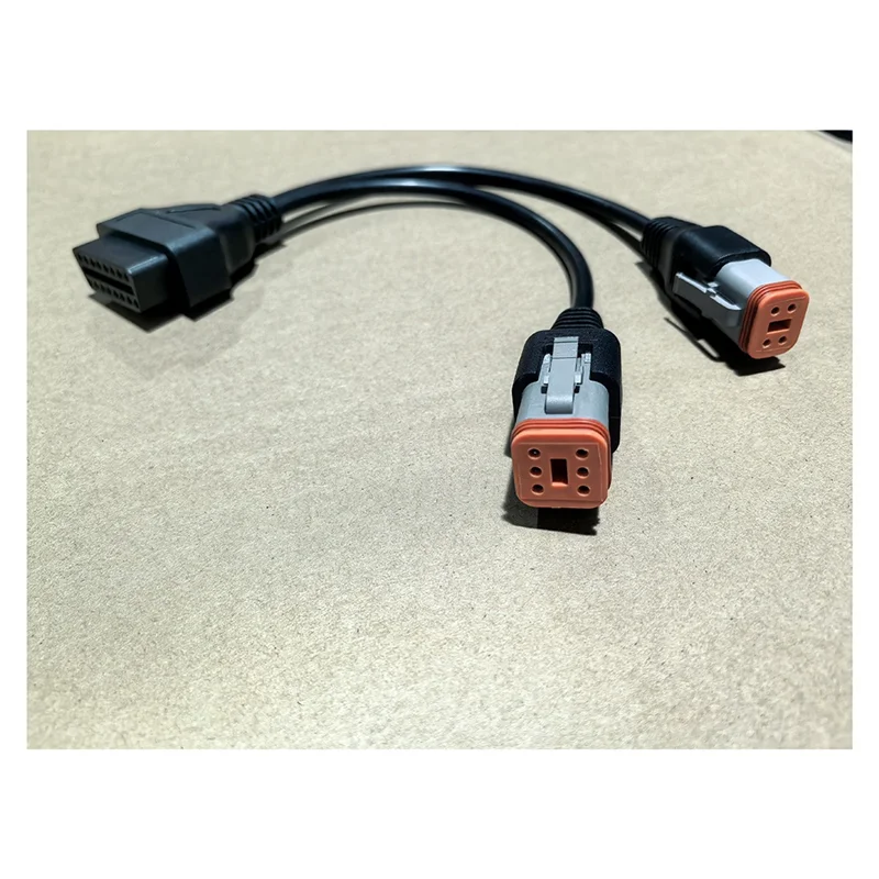 For Davidson Motorcycle OBD 2 Diagnostic Adapter 4Pin To 6Pin OBD2 16PIN ELM327 Scanner Interface