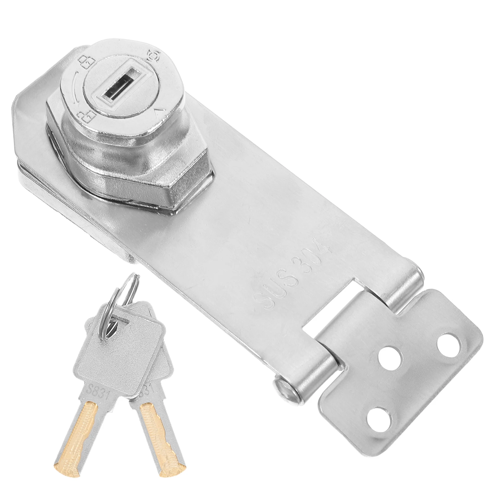 

Display Cabinet Lock No Drilling Zinc Alloy Refrigerator Door Child Safety Proof Locker Chest Freezer Security Fastener