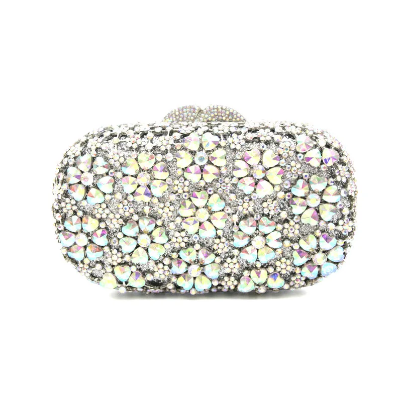 Neues Design Grüne Diamant-Clutch Abendtasche Markendesign Damenhandtasche Soiree Pochette Strass Kristall Party Clutch Taschen – Detail 10