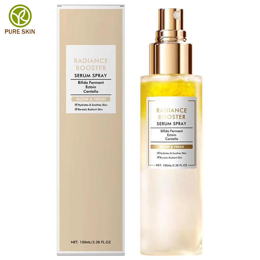 Tónico Iluminador y Calmante, Sérum Reforzador de Luminosidad, Spray Facial Refrescante, Hidratante, Elimina la Opacidad, Reduce los Poros, Bruma Facial Hidratante