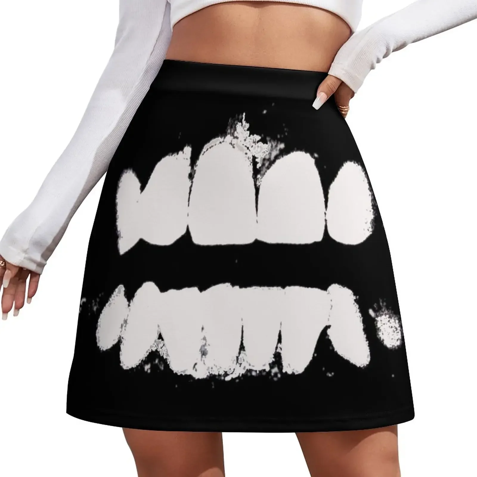 

Swans/Teeth Mini Skirt mini skirt summer dresses for women 2026 Summer women's clothing skirt