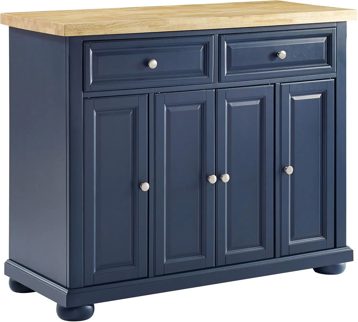 Coffee Bar, with Storage Shelves and Drawers, Navy