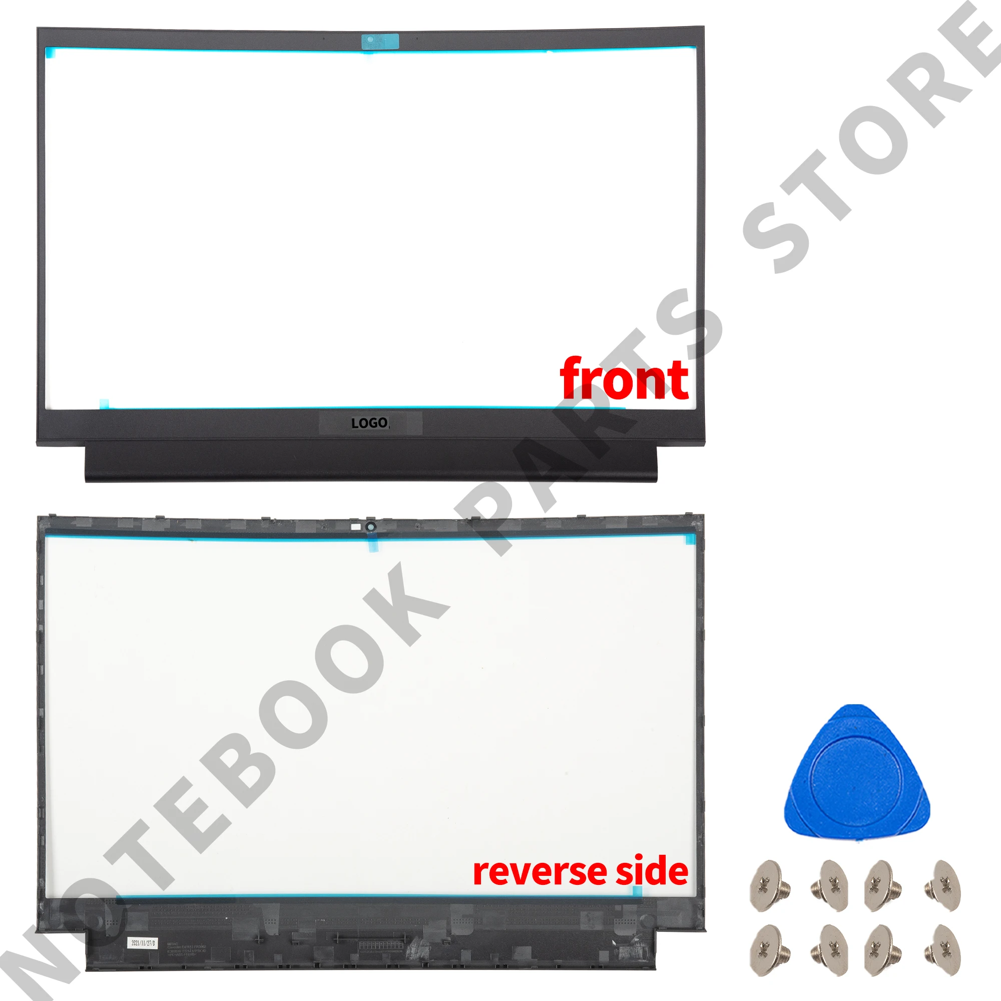 Imagem -03 - Novas Peças para G15 5510 5511 5515 5520 5525 P105f Capa Traseira Moldura Frontal Apoio para as Mãos Inferior Dobradiças 03wxnm 0487w2 Substituir