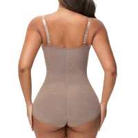 Women Cross Tummy Control Shapewear Sexy Mesh Slimming Waist Briefs Bodysuit Thin Breast Cup Body Shaper Butt Lifter Smooth Body - Image 2