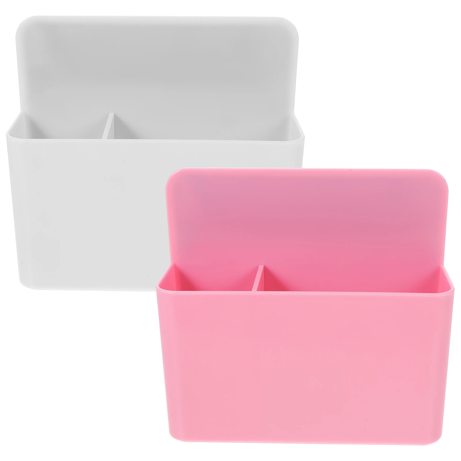 2 stücke Magnetische Whiteboard Lagerung Box Stift Halter Große Weiß Rosa PP Material Büro Heimgebrauch Trocken Löschen Marker Rack Einstellbar