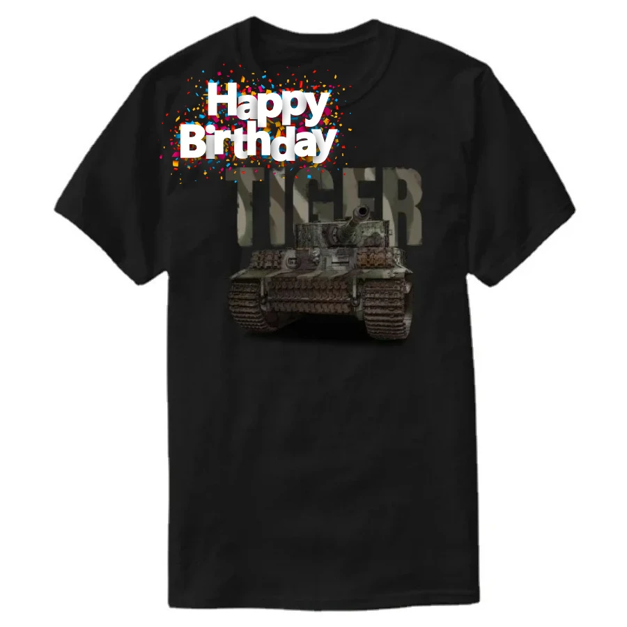 Tiger I Heavy Tank T-Shirt 100% Cotton O-Neck Summer Short Sleeve Casual Mens T-shirt Size S-3XL