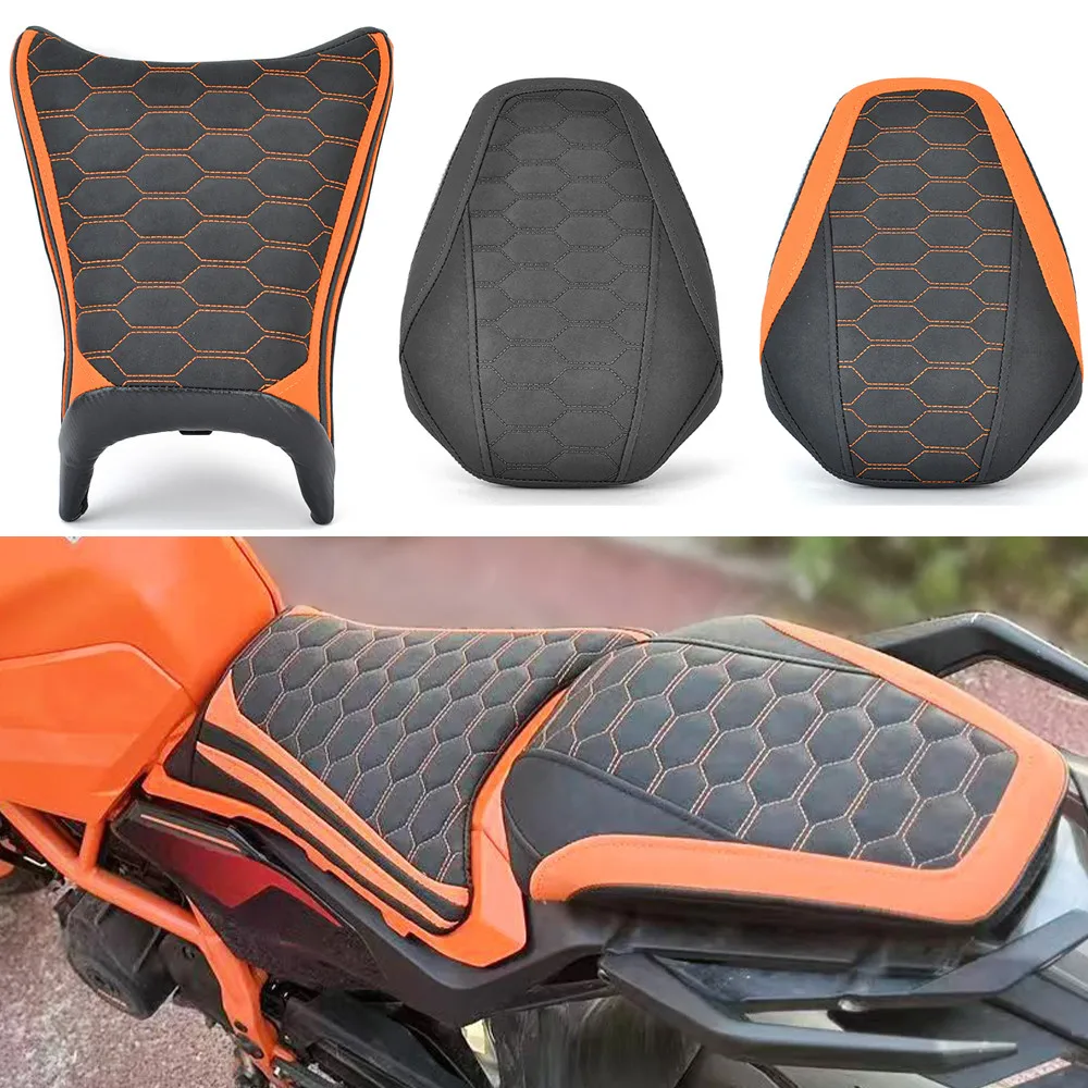

Motorcycle Front Rider Seat Rear Passenger Seat Cushion Pillion Pad For K-TM DUKE 250/390 2024 2025 DUKE250 DUKE390
