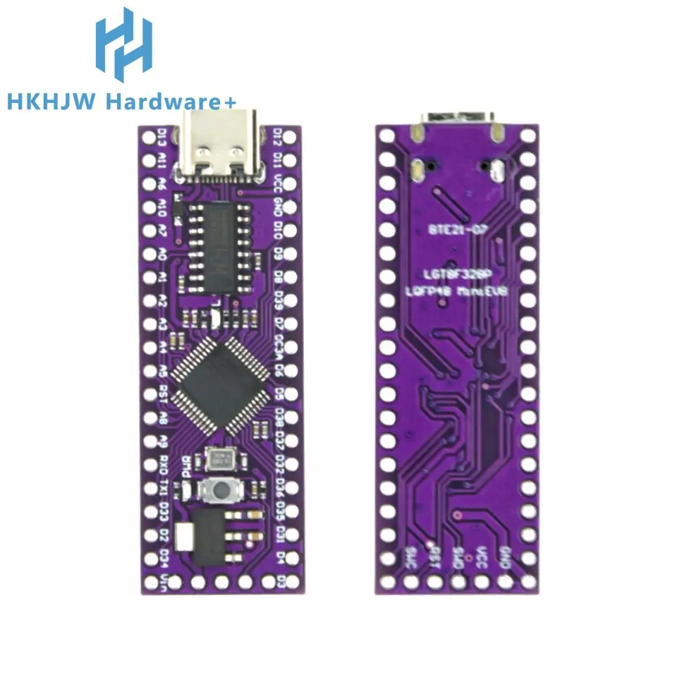 Compatible With LGT8F328P-LQFP32 MiniEVB TYPE-C MICRO USB  ATMEGA328 Nano V3.0 LGT8F328P CH9340C / HT42B534-1 SOP16 For Arduino