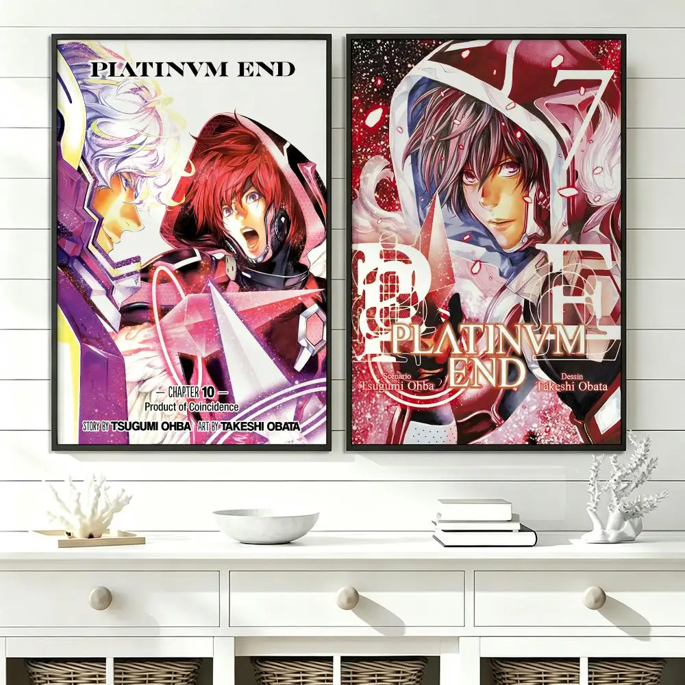 anime Platinum End Poster Poster HD Trendy SelfAdhesive Wall Art Print For Living Room Bedroom Dorm Office Home Gift