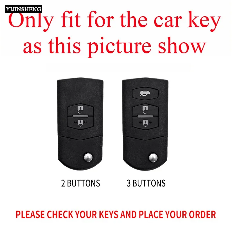 Car Key Case Cover Holde For Mazda 2 3 5 6 8 CX7 CX-7 CX5 CX-5 CX9 CX-9 MX5 MX-5 M6 RX8 RX-8 2 3 Buttons Flip Remote Protection