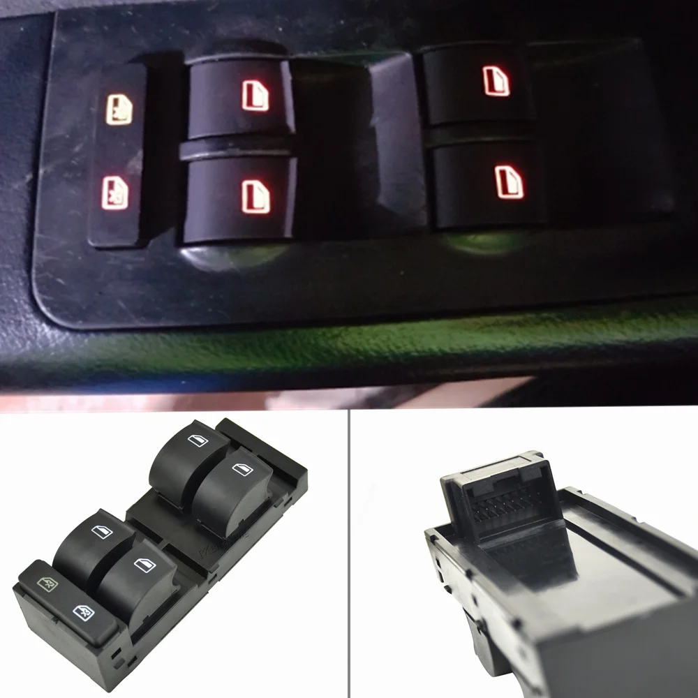 New Power Window Switch Panel Button Console Car Accessories For Audi A3 A6 C5 RS6 S6 Allroad 1998 - 2004 4B0959851B 4B0959851