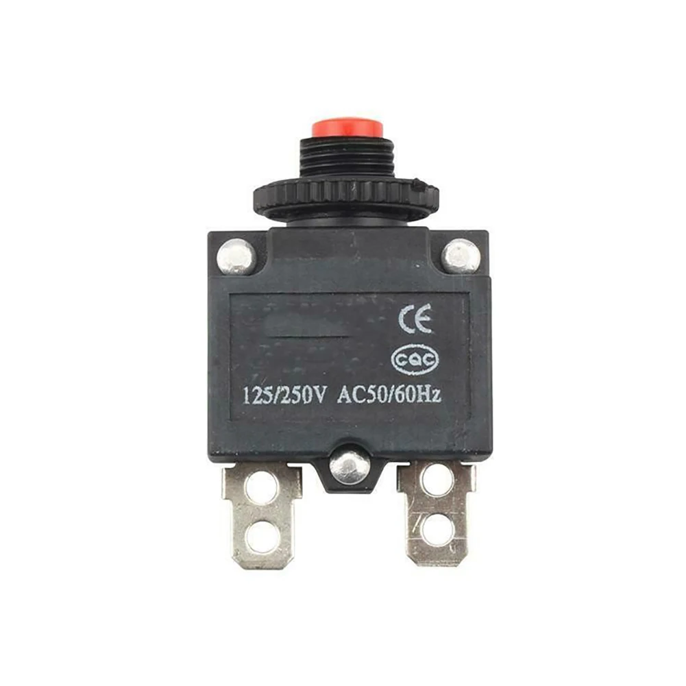 Fuse Protector Switch Electrical Testing 10A Button Fuse HT-01-A WP-01 Overload Reset Thermal Business Supplies