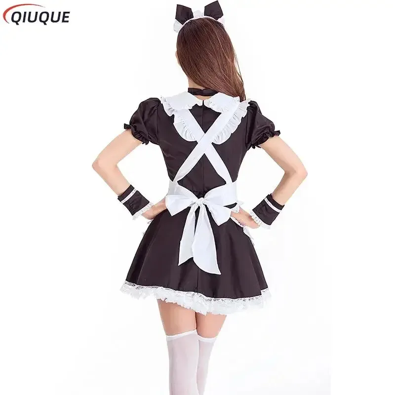 

New 2025 Black Lolita Dresses Maid Outfit Cute Cat Cosplay Costume Women Suit Apron Dress Halloween Costumes ★ ★ ★ jj.