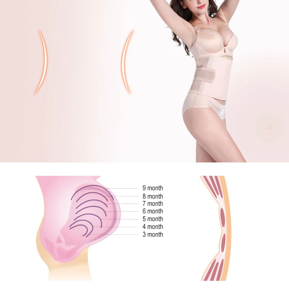 Invisible Postpartum Belly Wrap Waist Trimmer Belt Body Shaper Abdominal Compression Support Corset For Women Hip Lifting