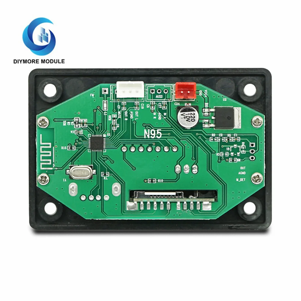 DC7-25V Audio Decoder Board Color Screen Digital Display Car MP3 Bluetooth 5.0 FM APE FLAC Decoder Board Support FM USB SD